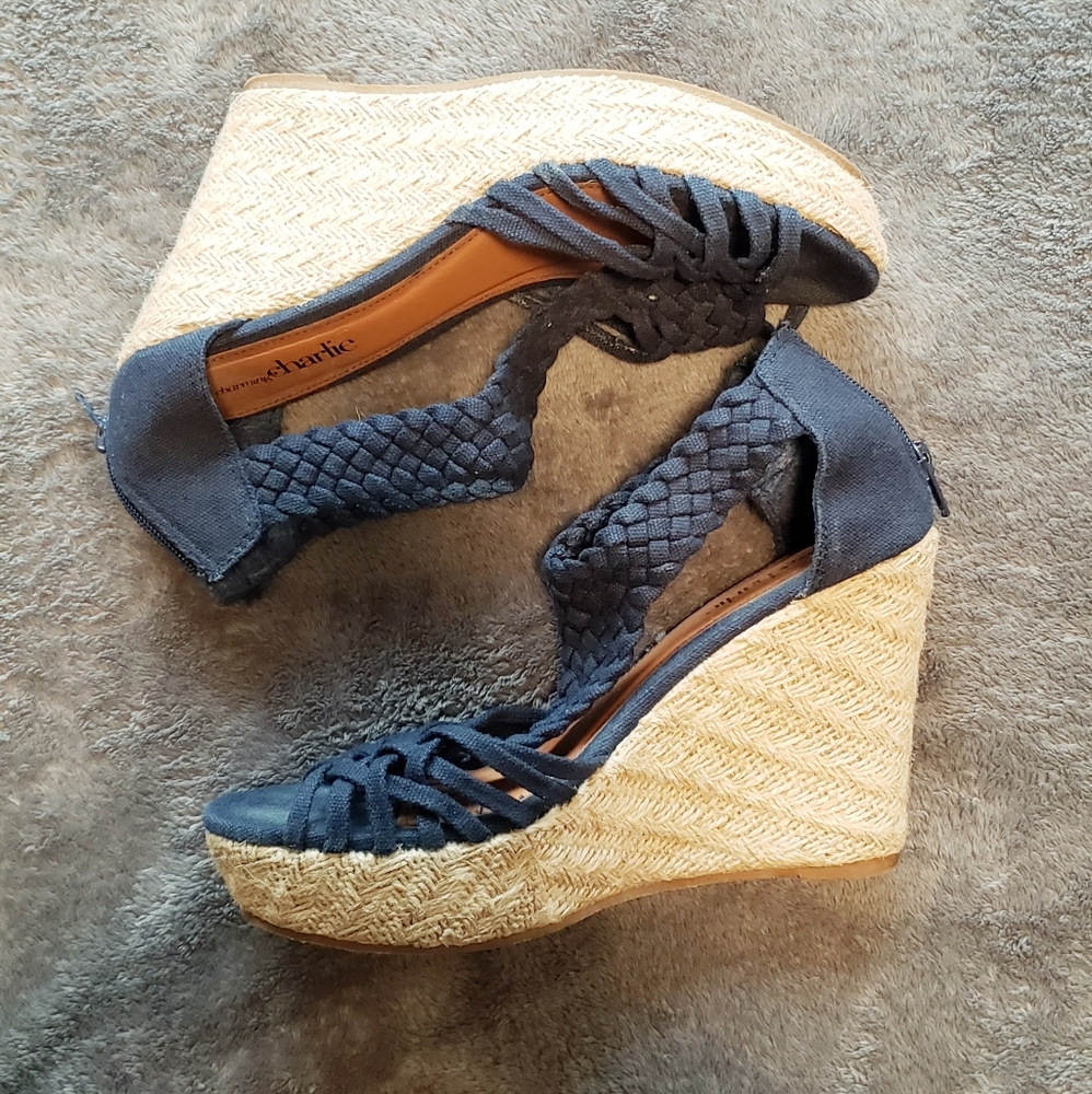 Charming Charlie Sandle Wedge Shoes